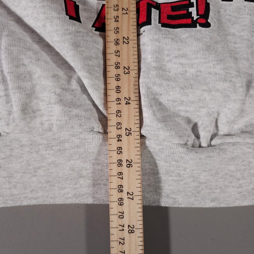 Delta Garfield Sweatshirt Men XL Gray Talkin Tees I Came I Saw I Ate Vintage - Picture 7 of 8